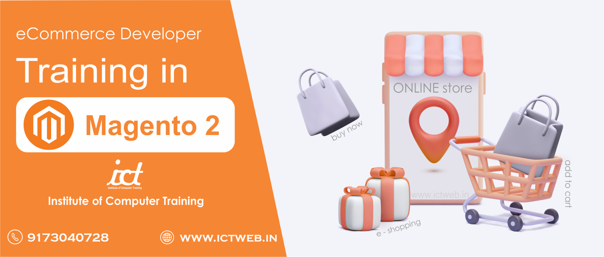 Best Institute for Magento 2 eCommerce training course in ICT Ahmedabad