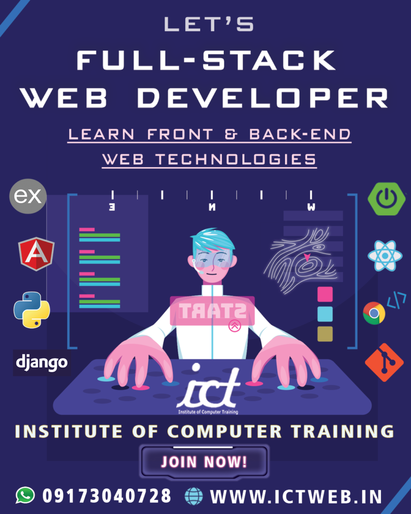 full stack web developer training by ict ahmedabad