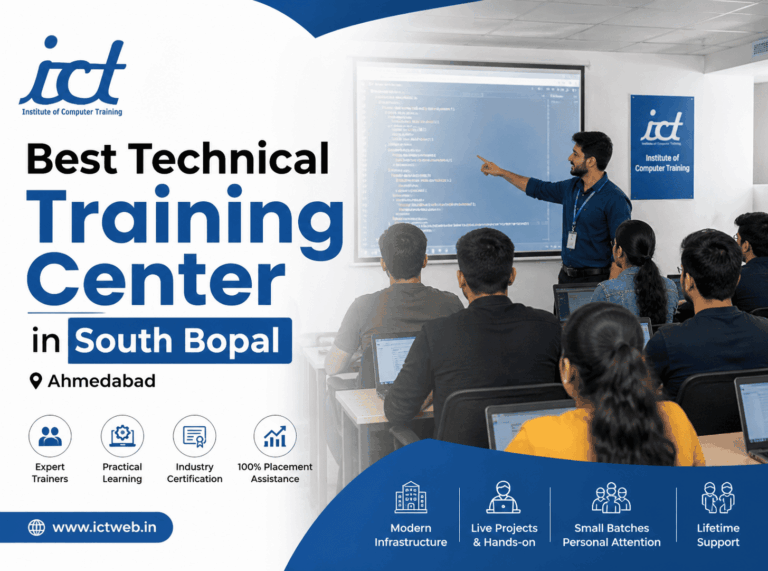 Best Technical Training Center in South Bopal Ahmedabad by ICT